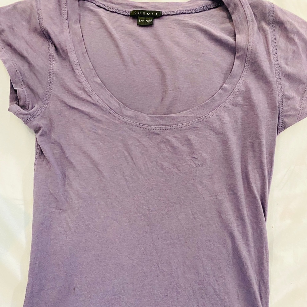 Theory tee short sleeve lavender